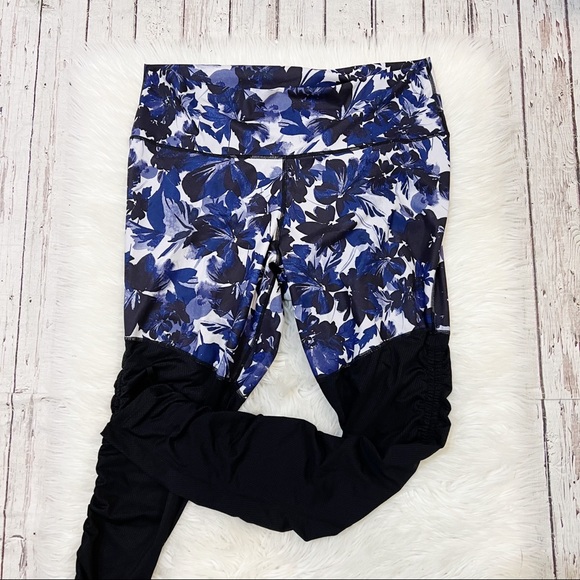 Fabletics Cashel Gloaming & Black Foldover PureLuxe Leggings Size 1X - Picture 2 of 6